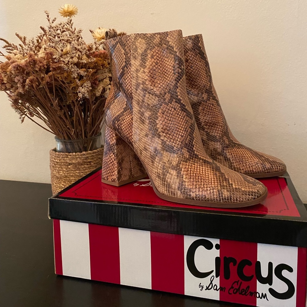 Sam Edelman Circus Snake Skin Boot - NEW